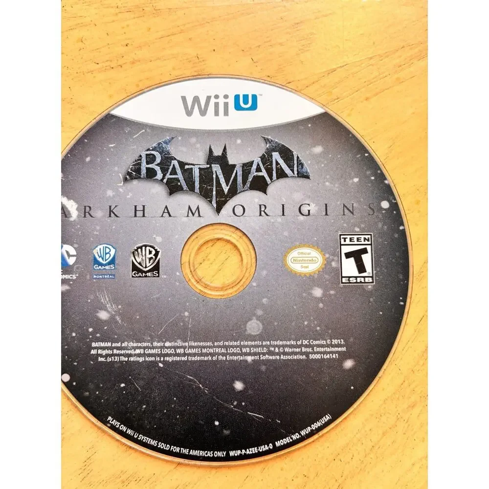 2 - Batman Arkham Origins & LEGO Batman 3 Nintendo Wii U - 2 Game Lot Disc Only